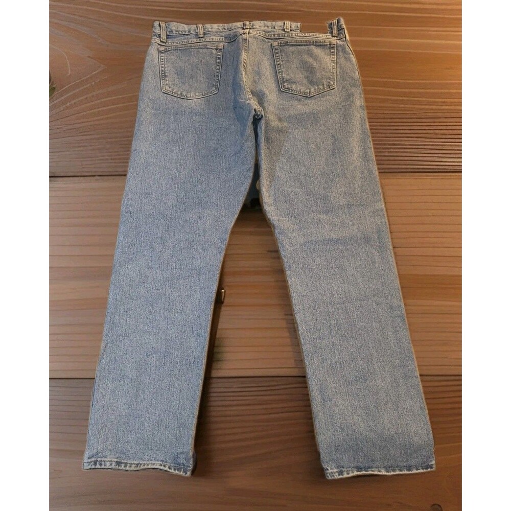 Austin Clothing Co Mens Blue Jeans Light Wash Regular Straight Leg Denim 40x34 - Picture 2 of 6